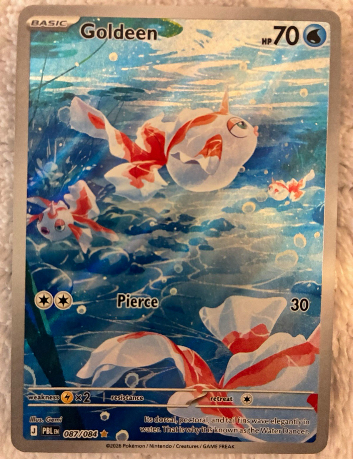 Pitch Black Goldeen Holo Illustration Rare 087/084 2026