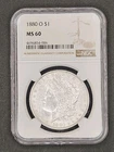 1880-O Morgan Dollar | NGC MS60