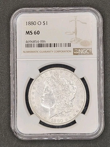 1880-O Morgan Dollar | NGC MS60