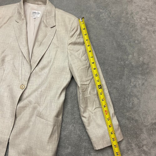 Armani Collezioni Blazer 93 % Casimir 7 % Seide Damengröße 8 hergestellt in Italien - Bild 6 von 10
