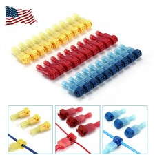 480PCS Insulated T-Taps Quick Splice Crimp Terminals Electrical Wire Connectors