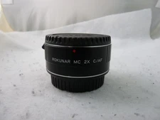Rokunar MC 2X TeleConverter C/AF Canon AF CLEAN TESTED EF MOUNT TESTED