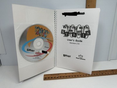 Computer Software Widgit Windows PC Disc Mayer Johnson Writing With Symbols 2.5