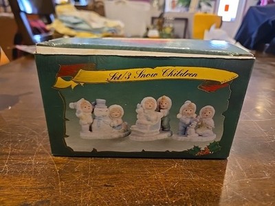 P.I.L. Chicago Lincolnshire Christmas Collection Snow Children Item #5149 Set/3