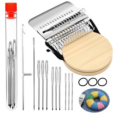 Knit Patch PatchMaker 2.0 Kit, Darning Loom Kit for Visible Mending silver 