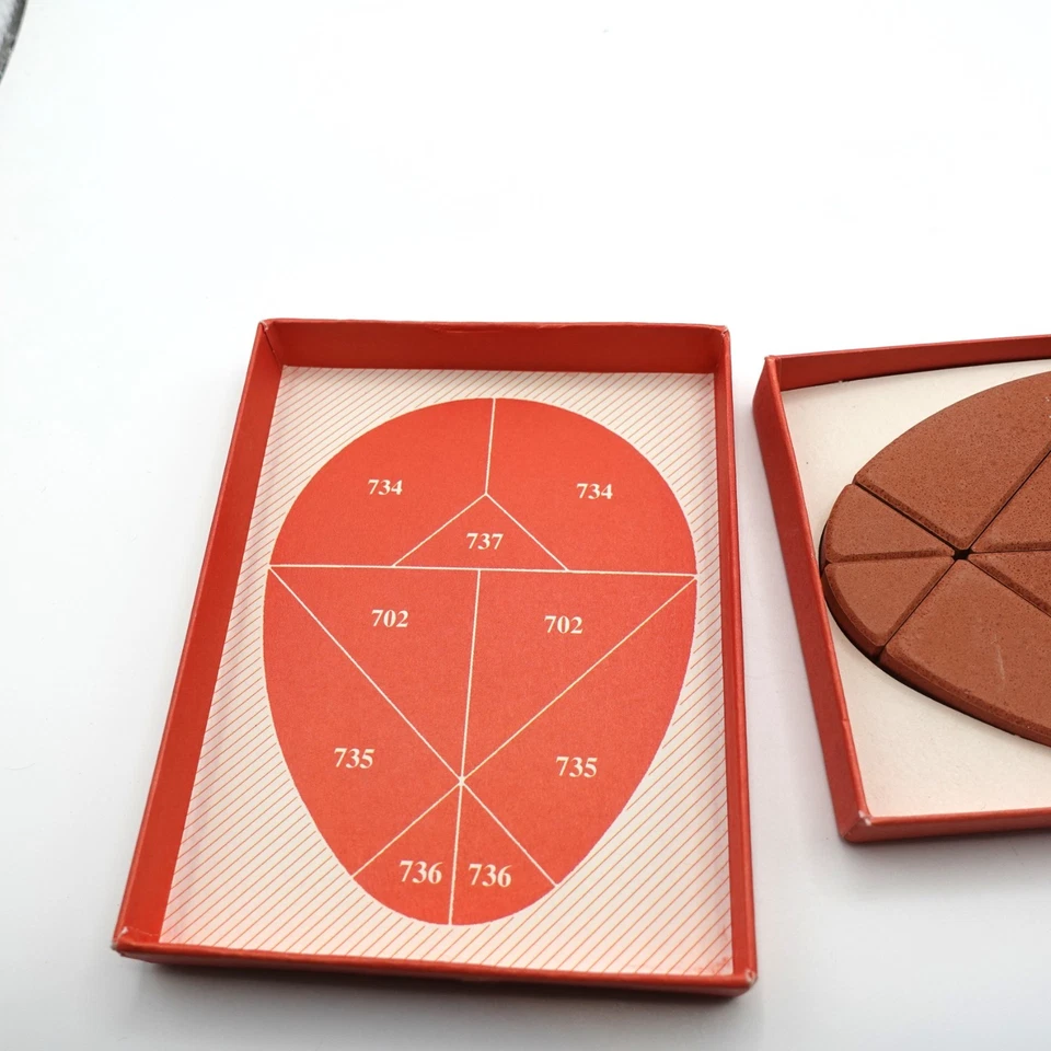 Egg Tangram Puzzle Vintage German "Egg of Columbus" Geometric Shape Game - Image 4 of 4