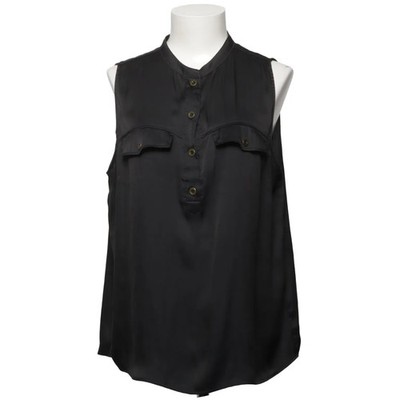 H&M, Top, Größe: 44, Schwarz, Einfarbig, Damen #vrx