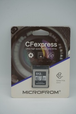 512GB/256GB CFexpress Type B Memory Card NVMe PCIe Gen3x2 Speed up 1700MB/s