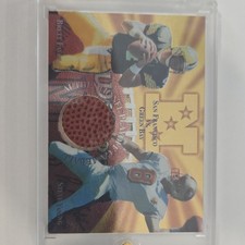 Edge 1997 Mud Bowl Gameball Brett Favre, Steve Young Packers vs. 49ers #14 NFL