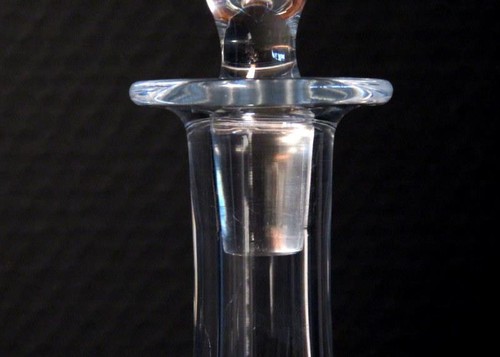 Beautiful Baccarat Montaigne Non Optic 12" Clear Crystal Decanter w/ Stopper - Picture 5 of 13