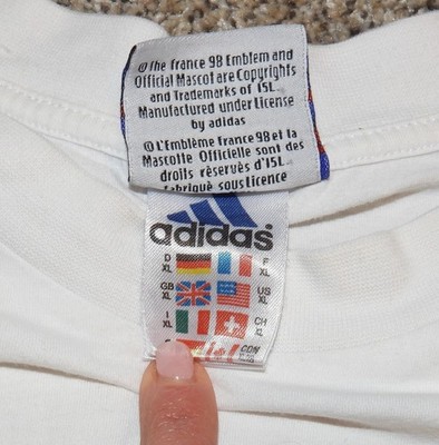 Vintage 1998 World Cup Champions France Soccer Adidas T-Shirt