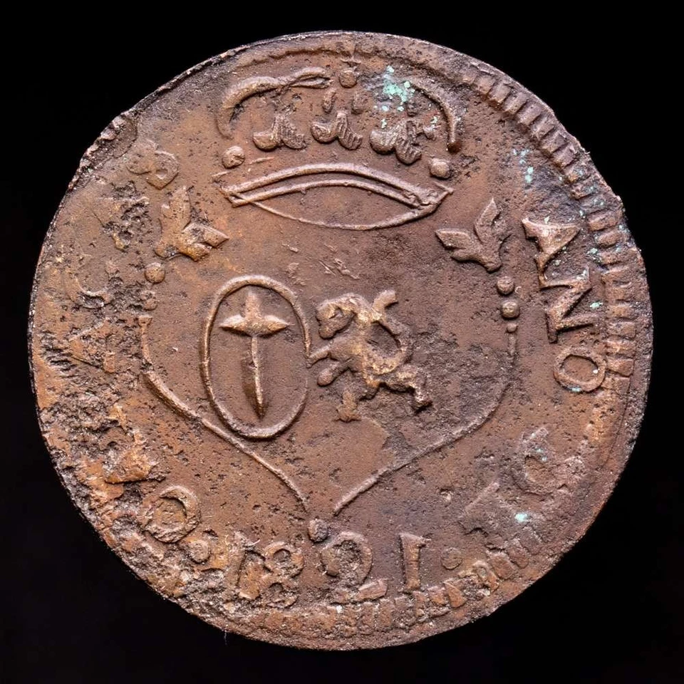  Fernando VII 1/4 Real (2,77 gramosg) 1821 Caracas Cal-69 var MBC - Image 3 of 3