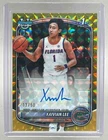 Xaivian Lee 2025 Bowman Gold Geometric Refractor Chrome Auto 1st RC 13/50