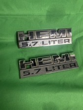 2 2006 - 2012 Dodge Ram 1500 2500 3500 Hemi 5.7 Liter Fender Emblems Oem 2 2006 - 2012 Dodge Ram 1500 2500 3500 Hemi 5.7 Liter Fender Emblems Oem
