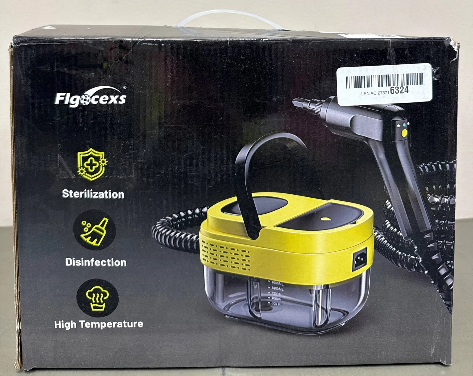 Steam Cleaner,15s Heat-Up,1.6L Tank,3-Level Adjustable Handle,2500W Steamer fo 1