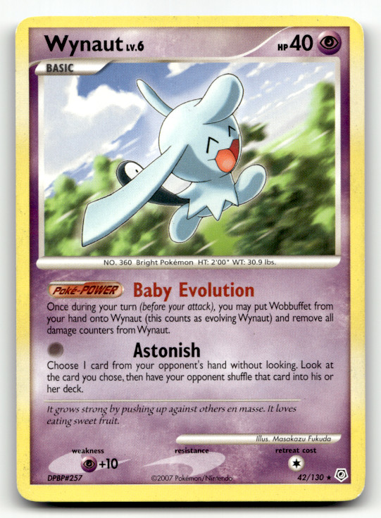 Wynaut 42/130 Normal Rare Diamond and Pearl LP