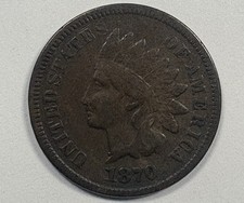 1870 INDIAN HEAD CENT VF