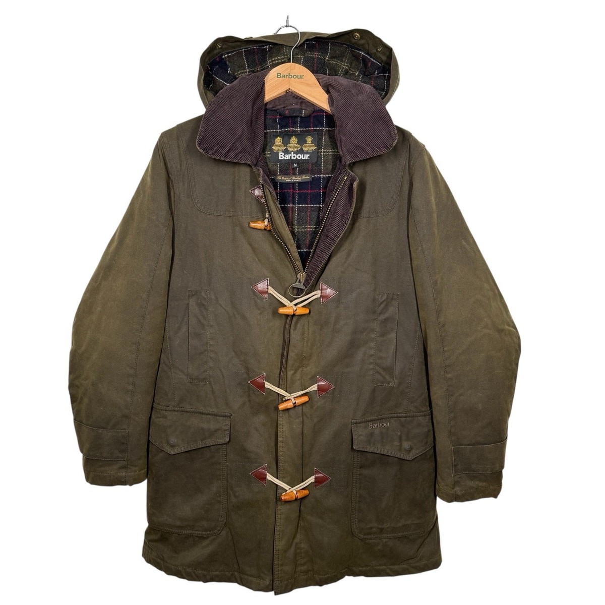 Barbour wax duffle caat オイルド コート Barbour Kinneff Wax Duffle Coat Waxed Jacket Medium Tailored Wool