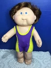 Vintage 1987 Hasbro Splash N Tan Cabbage Patch Doll 14” Original Outfit