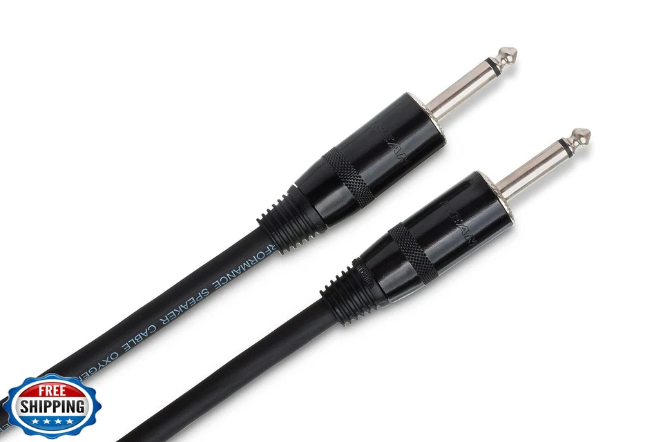 Hosa SKJ-405 Pro Speaker Cable, REAN 1/4 Inch TS to Same, 5 Feet - image 3 of 4