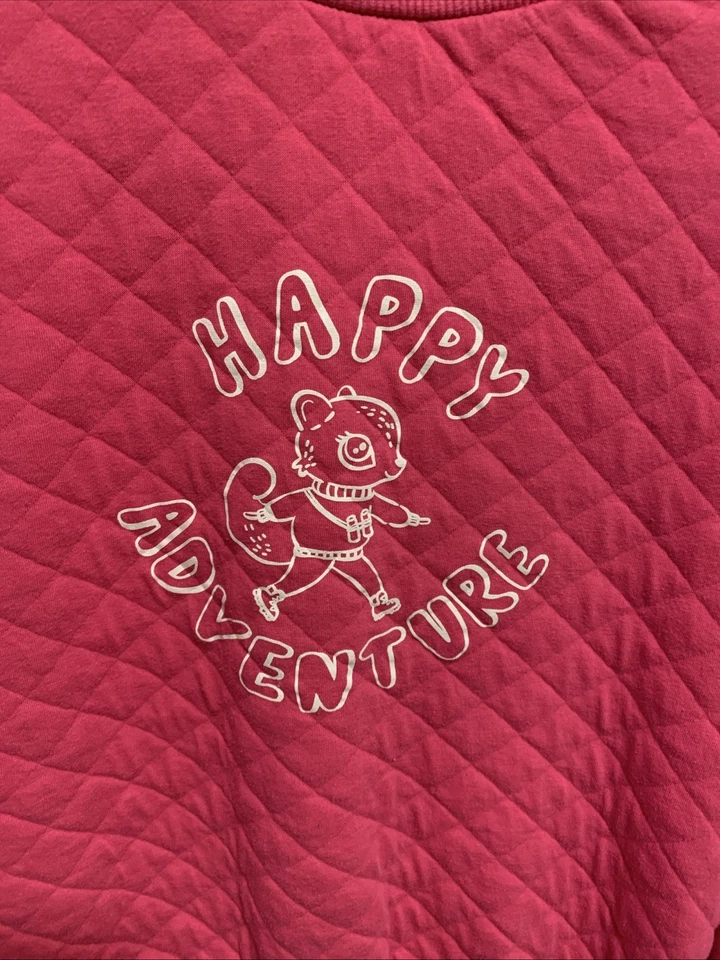 H&M уютный стеганая толстовка с 'Happy Adventure'design.Идеально подходит для повседневной носки - Изображение 2 из 3