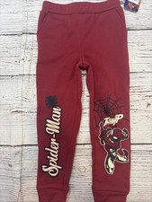 Marvel Boy s Sz 5 Spider-Man Red Sweatpants