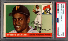 1955 Topps #164 Roberto Clemente Rookie PSA 3 Vintage HOF RC Baseball Card (827)