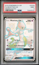 Pokemon Sun & Moon Hidden Fates Mewtwo Gx Full Art SV59 PSA 9 on eBay