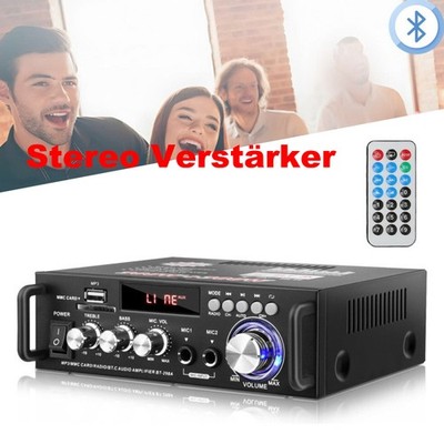 600W Verstärker Stereo Amplifier HIFI Digital Bluetooth USB Audio Amplifier