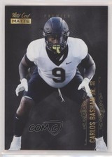 2021 Wild Card MATTE Retail Black Carlos Basham Jr #MBC-44 Rookie RC h3a. rookie card picture