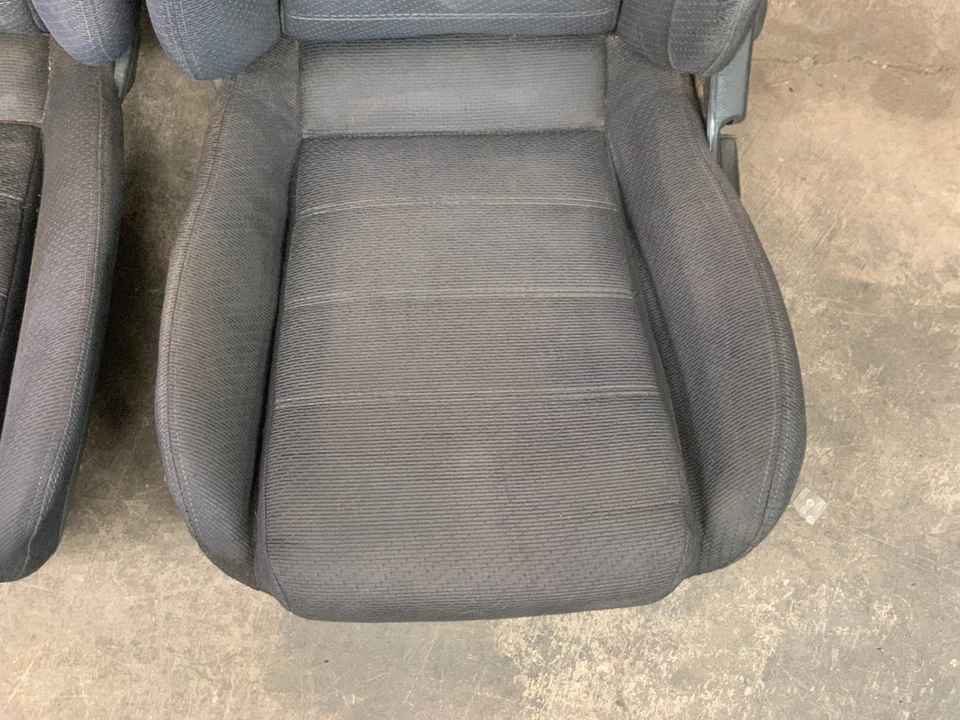 Mazda Miata 1990-1993 OEM asiento de tela negro conjunto asientos de conductor pasajero NA *LEER* Foto 3 de 4