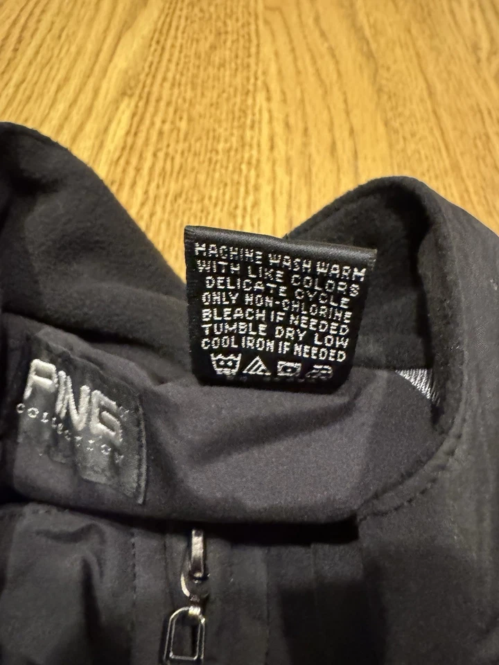 PING Golf Cremallera Pullover Forrado Polar Chaqueta Para Hombre Talla Grande Negro Logo Porsche Foto 4 de 4