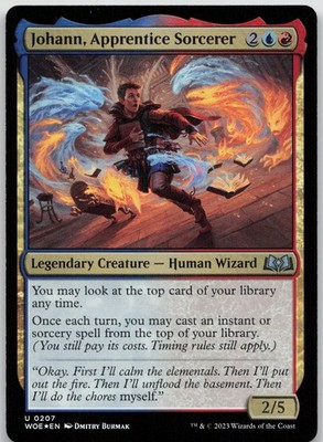 Johann, Apprentice Sorcerer Foil Wilds of Eldraine 207 NM U