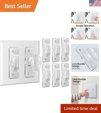 Clear Child Proof Light Switch Cover Guard - 6 Pack