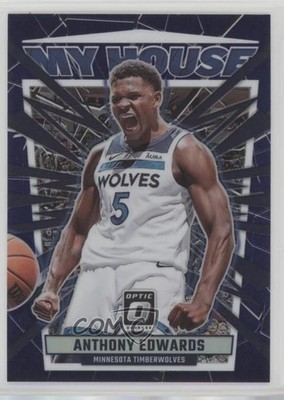 2023-24 Panini Donruss Optic My House Purple Prizm Anthony Edwards #9 00v4