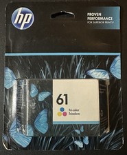 HP 61 Tri-color Original Ink Cartridges Expired NEW SEALED PACKAGE