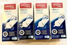 New QTY 4 Playtex VentAire Anti-colic Anti-reflux 9 oz Bottle 3M BPA Free