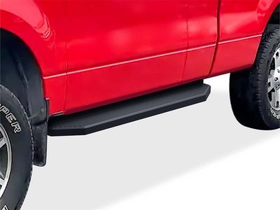APS Black Flat Running Boards Style Fit 04-08 Ford F150 Regular Cab