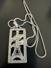Brighton Silver Plate Swarovski Crystal Eiffel Tower Necklace Jewelry Valentine — photo 3