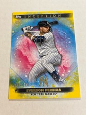 2024 Topps Inception Everson Pereira 148/199 Yellow Foil Rookie Yankees SP TT4