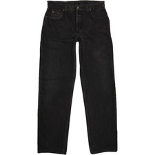 Lee   Herren Schwarz Straight Regular  Jeans W32 L33 (74306)