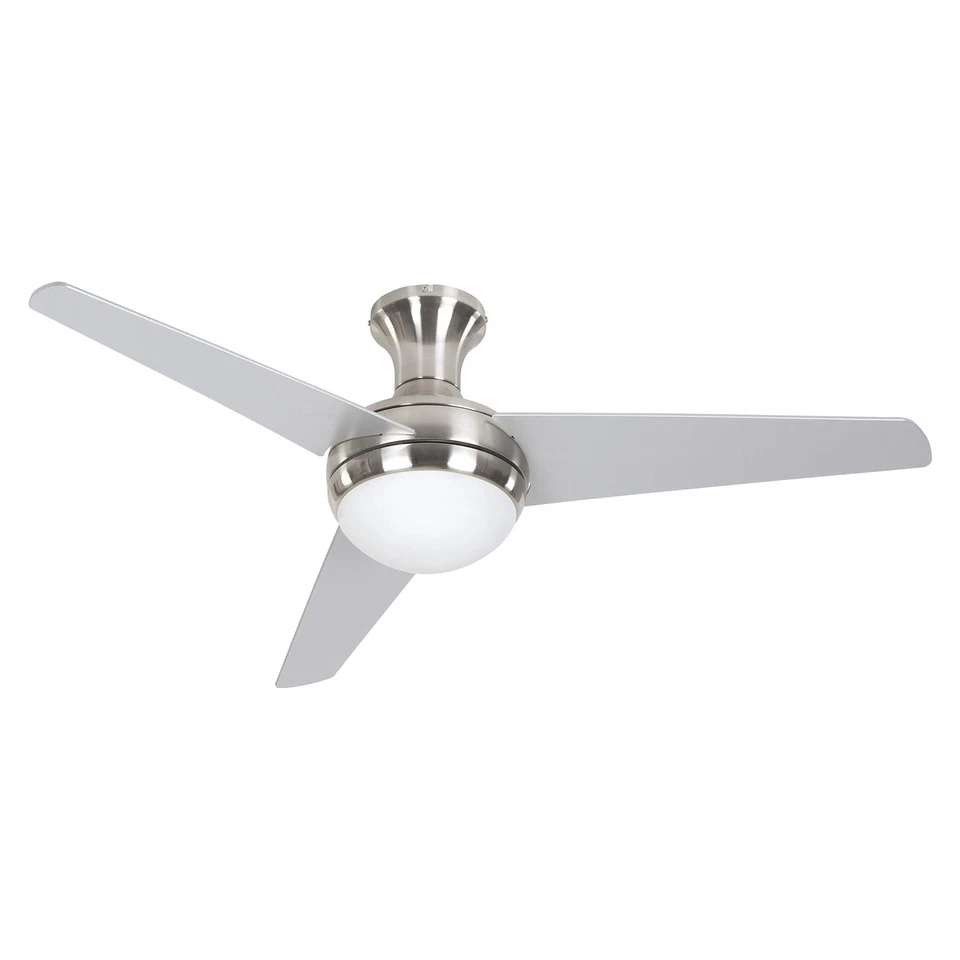 ADALYN-BBN 48-Inch Ceiling Fan in Bright Brush Nickel Finish with 16-Inch Lea... - Image 2 of 4