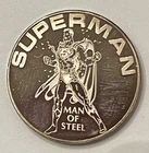 Rare Vintage Superman Man of Steel Trade Unit 1 T-oz 999 Silver Round