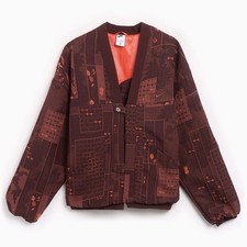 Nike x Naomi Osaka Jacquard Oversized Jacket Burgundy Crush Sz XS NWT FV7795-652