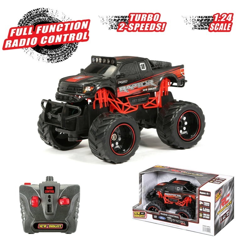 New Bright RC Trucks Ford F-150 SVT Raptor Turbo 1:24 Scale Age4+