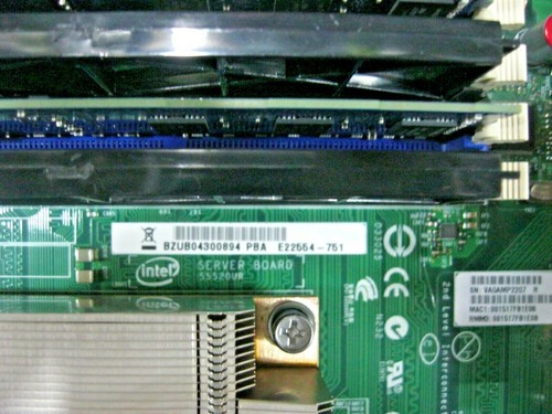Intel Server Board S5520UR PBA E22554-751 2 * X5660 CPU, 24GB Memory - B2152 - Picture 2 of 5