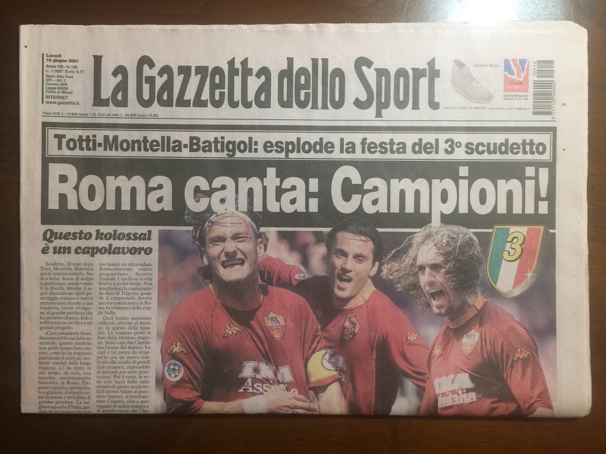 【中古】 Roma Campione D’italia 2000ー2001 CALCIO A.S. ROMA ** ROMA CAMPIONE d'ITALIA 2000/2001