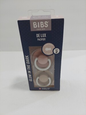 BIBS Pacifiers - De Lux Collection | BPA-Free Baby Pacifier Blush Glow/Vanilla 