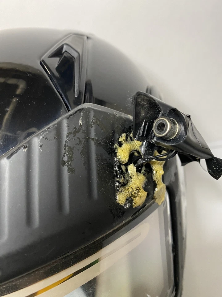 Casco Casque Zox negro moto de nieve con protector facial talla XL con bolsa Foto 3 de 4