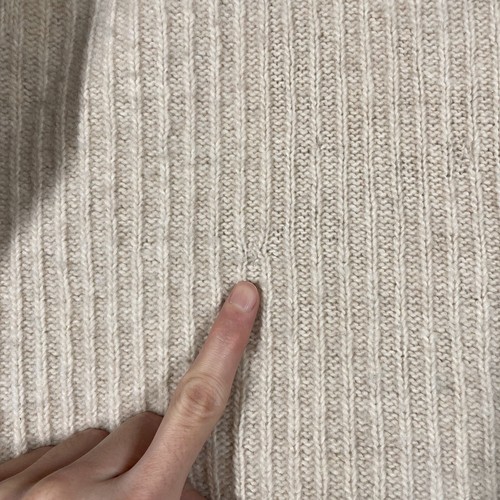 Paul Smith Extra Fine Merino Wool Turtleneck Sweater Men Sz Medium Ivory Ireland - Picture 7 of 24